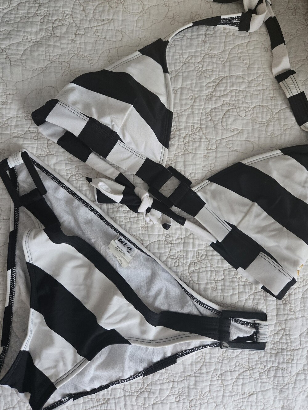 Y2k Billabong Stripped Bikini Set Size XL